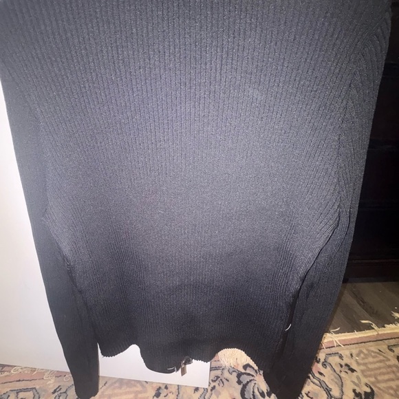 Katherine Barclay Black Leather Jacket with Faux Fur Collar - Picture 8 of 12